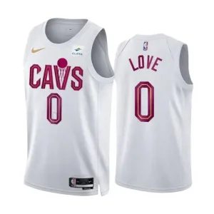 Kevin Love 0 Cleveland Cavaliers Koripallopaita Association Edition Swingman Valkoinen
