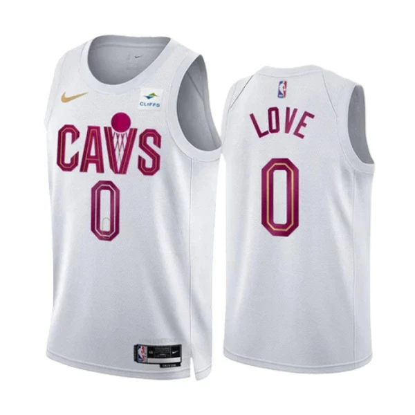 Kevin Love 0 Cleveland Cavaliers Koripallopaita Association Edition Swingman Valkoinen