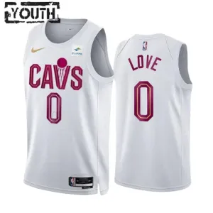 Kevin Love 0 Cleveland Cavaliers Koripallopaita Lasten Association Edition Swingman Valkoinen