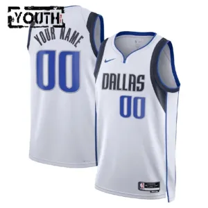 Dallas Mavericks Koripallopaita Lasten Association Edition Swingman Valkoinen