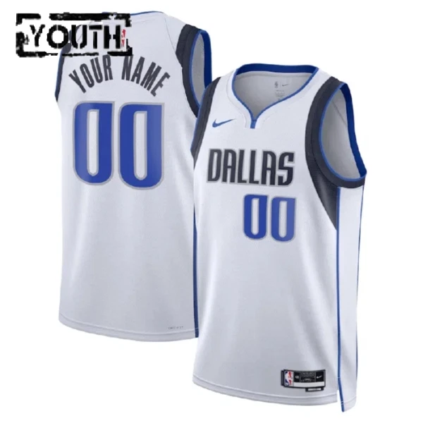 Dallas Mavericks Koripallopaita Lasten Association Edition Swingman Valkoinen