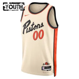 Detroit Pistons Koripallopaita Lasten City Edition 2024/25 Swingman Valkoinen