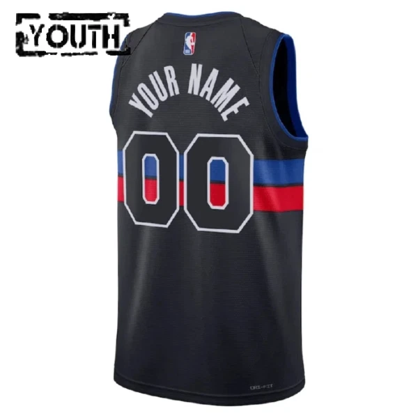 Detroit Pistons Koripallopaita Lasten Statement Edition Swingman Musta
