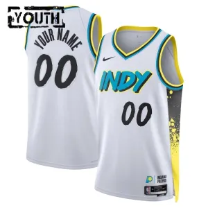 Indiana Pacers Koripallopaita Lasten City Edition 2024/25 Swingman Valkoinen