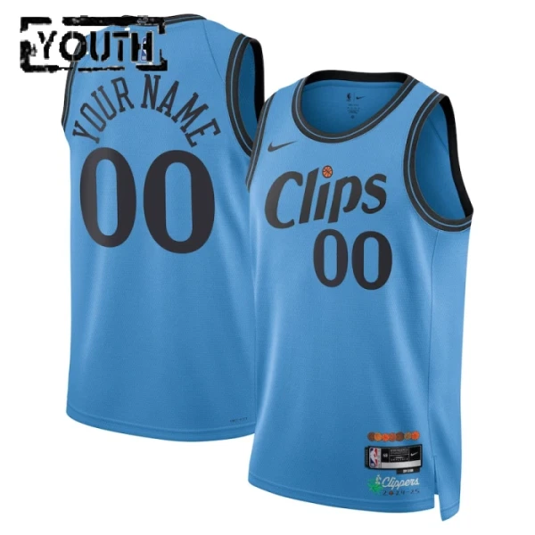 Los Angeles Clippers Koripallopaita Lasten City Edition 2024/25 Swingman Sininen