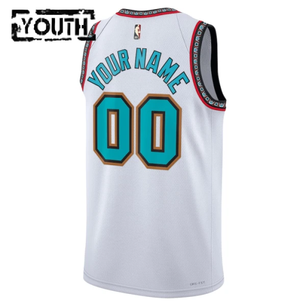 Memphis Grizzlies Koripallopaita Lasten Classic Edition 2024/25 Swingman Valkoinen