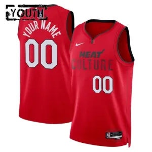 Miami Heat Koripallopaita Lasten City Edition 2024/25 Swingman Punainen