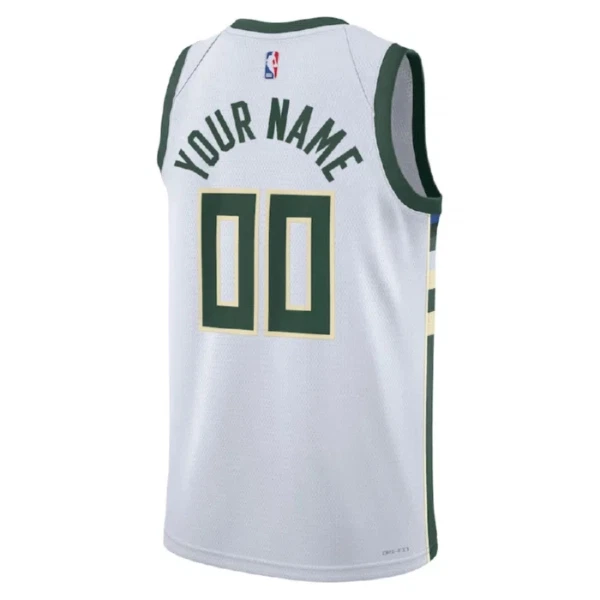 Milwaukee Bucks Koripallopaita Association Edition Swingman Valkoinen