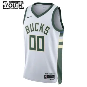 Milwaukee Bucks Koripallopaita Lasten Association Edition Swingman Valkoinen