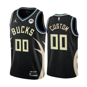 Milwaukee Bucks Koripallopaita Statement Edition Swingman Musta