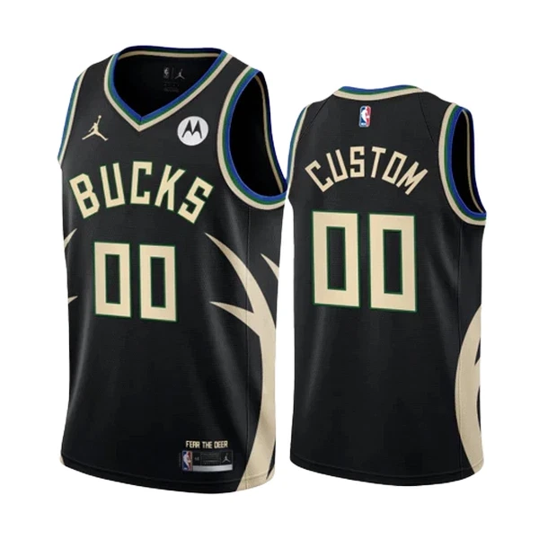 Milwaukee Bucks Koripallopaita Statement Edition Swingman Musta