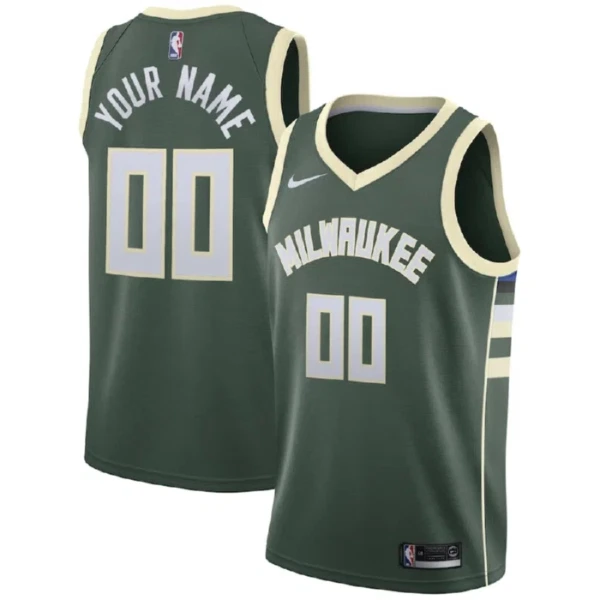 Vihreä Milwaukee Bucks Koripallopaita Icon Edition Swingman