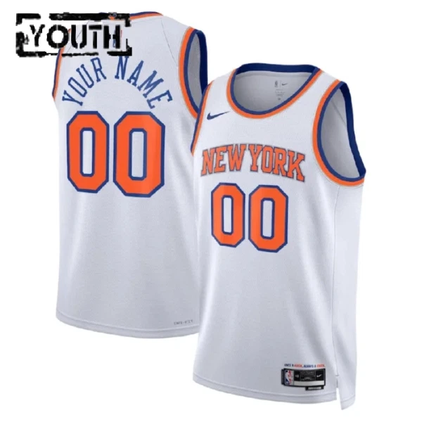 New York Knicks Koripallopaita Lasten Association Edition Swingman Valkoinen