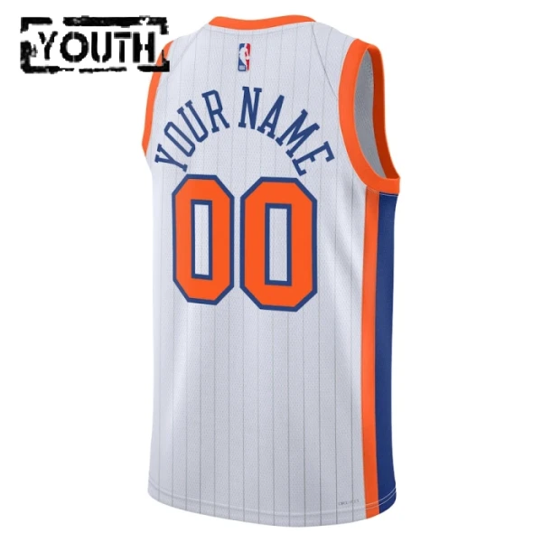New York Knicks Koripallopaita Lasten City Edition 2024/25 Swingman Valkoinen