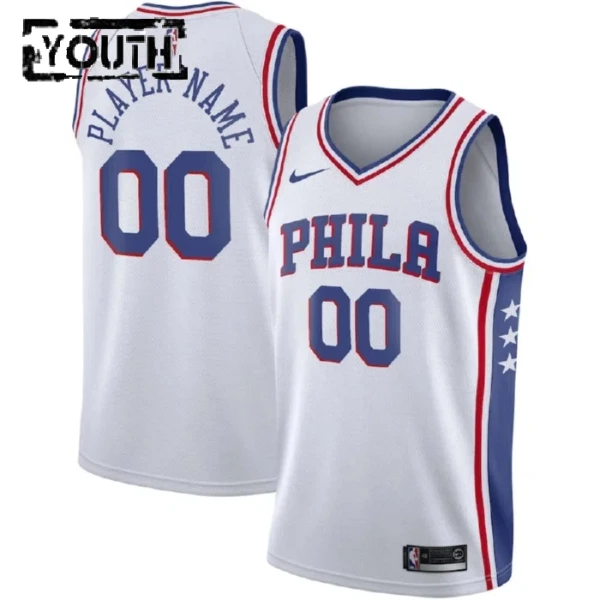 Philadelphia 76ers Koripallopaita Lasten Association Edition Swingman Valkoinen