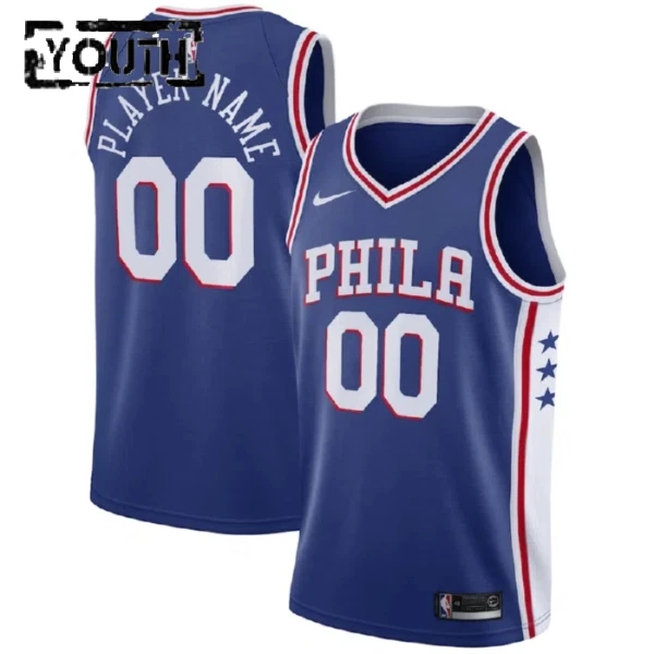 Philadelphia 76ers Koripallopaita Lasten Icon Edition Swingman Sininen
