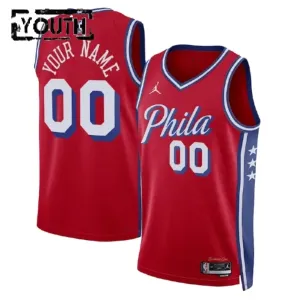 Philadelphia 76ers Koripallopaita Lasten Statement Edition Swingman Punainen