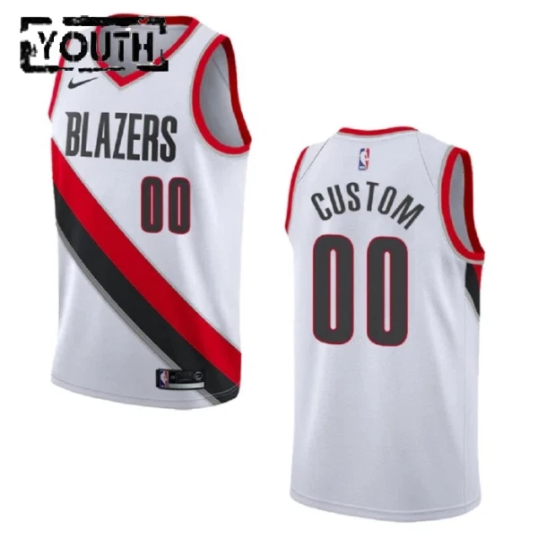Portland Trail Blazers Koripallopaita Lasten Association Edition Swingman Valkoinen