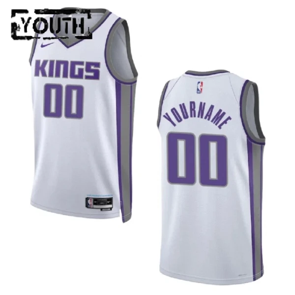 Sacramento Kings Koripallopaita Lasten Association Edition Swingman Valkoinen