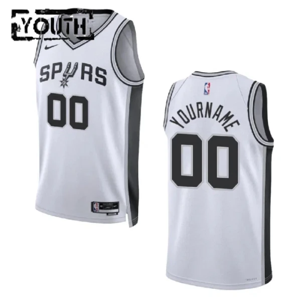 San Antonio Spurs Koripallopaita Lasten Association Edition Swingman Valkoinen