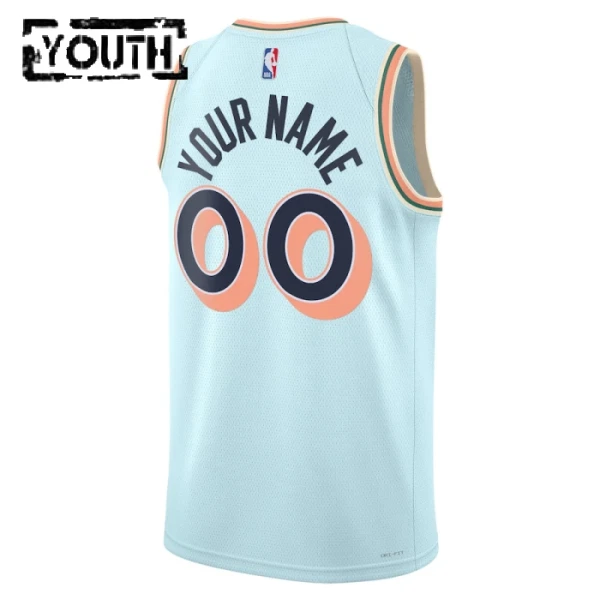 San Antonio Spurs Koripallopaita Lasten City Edition 2024/25 Swingman Sininen
