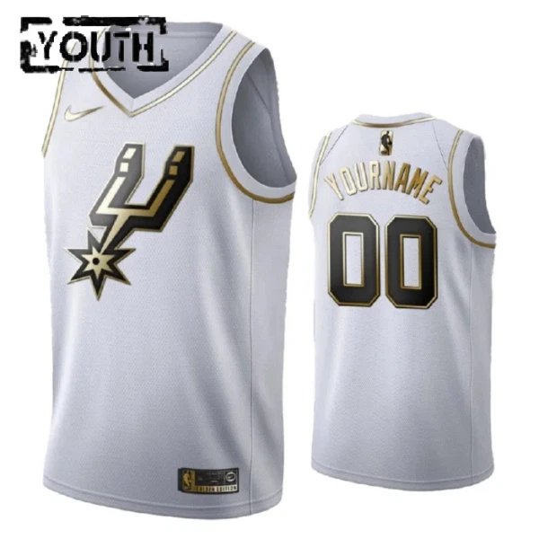 San Antonio Spurs Koripallopaita Lasten Golden Edition Swingman Valkoinen