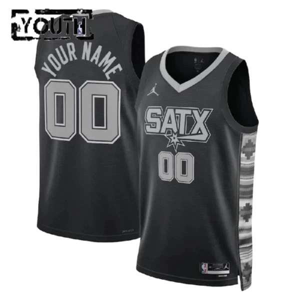San Antonio Spurs Koripallopaita Lasten Statement Edition Swingman Musta