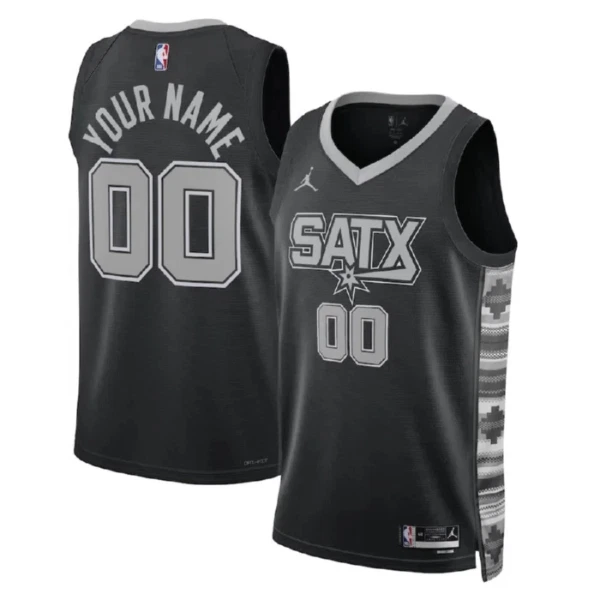 San Antonio Spurs Koripallopaita Statement Edition Swingman Musta