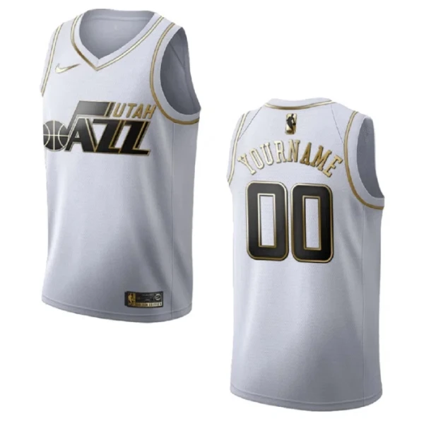 Utah Jazz Koripallopaita Golden Edition Swingman Valkoinen