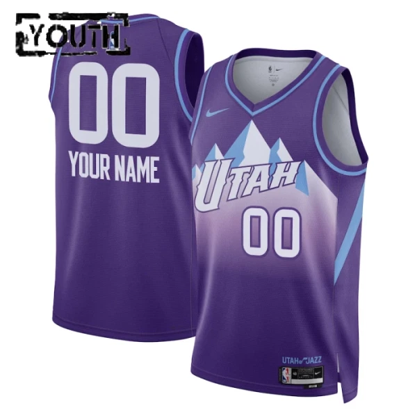 Utah Jazz Koripallopaita Lasten City Edition 2024/25 Swingman Violetti