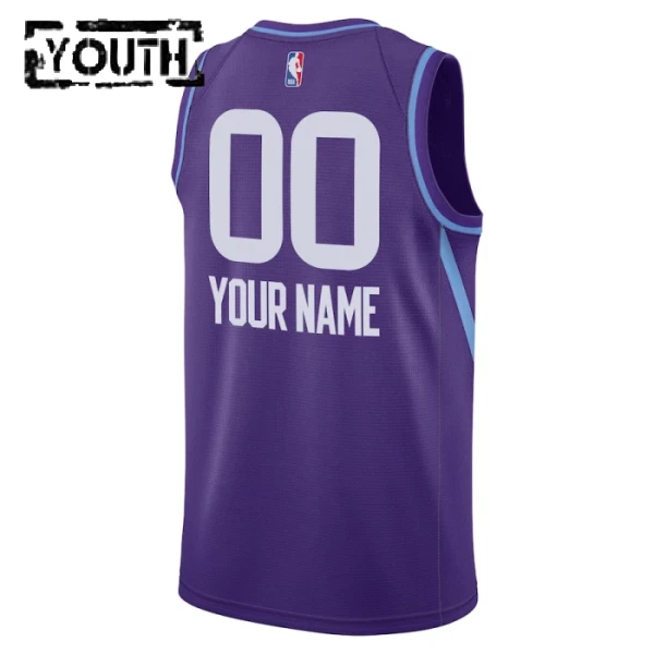 Utah Jazz Koripallopaita Lasten City Edition 2024/25 Swingman Violetti