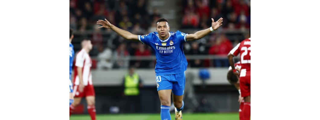 Kylian Mbappé teki neljä maalia yhdessä Mestarien liigan ottelussa