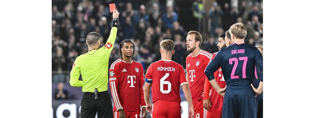 Michael Olise sai ammattilaisuransa ensimmäisen punaisen kortin Michael Olise sai ammattilaisuransa ensimmäisen punaisen kortin
